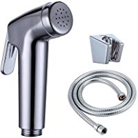 KES Grifo Para Bid&eacute; o Ducha Aseo Shattaf Con Manguera y Soporte,Pulido,LP907