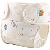 Pa&ntilde;al impermeable reutilizable para beb&eacute;s,pa&ntilde;al de algod&oacute;n transpirable,lavable,pa&ntilde;al para reci&eacute;n nacidos a prueba de fugas(0-3 a&ntilde;os)