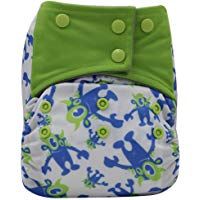 AIO reutilizable lavable Cloth Diaper Nappy carb&oacute;n de bamb&uacute; de la noche