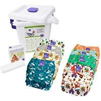 Bambino Mio Miosolo - Pack de pa&ntilde;ales reutilizables, dise&ntilde;os surtidos
