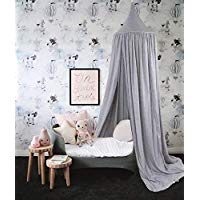 Domo redondo para habitaci&oacute;n de ni&ntilde;os, decoraci&oacute;n de guarder&iacute;a, red de algod&oacute;n, mosquitera para estaci&oacute;n de juegos, de Kunmuzi