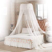 Mosquitera, innislink Mosquitera de cama Anti-insectos Mosquitero de Dosel de la Cama Port&aacute;til Mosquito repelente de insectos Mosquitero Cobertura Completa para camas individuales y dobles - Blanco