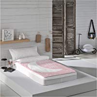 COTTON ARTean Saco nordico con Relleno Moon Pink Cama 90 x 190/200. Saco Unido a la Bajera con Cremallera.