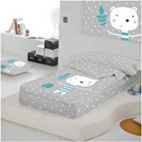 COTTON ARTean Saco nordico con Relleno Jorge Cama 90 x 190/200. Saco Unido a la Bajera con Cremallera. con Relleno n&oacute;rdico.