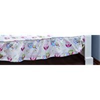 Vizaro - FALD&Oacute;N para adornar MAXICUNA (S&aacute;bana bajera) (70x140cm) - 100% ALGOD&Oacute;N PURO - Hecho en UE sin sustancias nocivas - C. B&uacute;hos