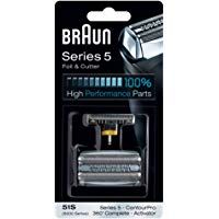 Braun 51S - Recambio de lamina y cuchillas Para la Series 5 (generaci&oacute;n anterior), ContourPro, 360 &deg;, Completo, Activator, Plateado