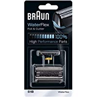 Braun 51B - Recambio para afeitadora el&eacute;ctrica hombre, compatible con el modelo WaterFlex, color negro