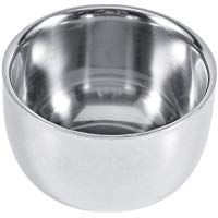 Barba Afeitado Bowl Durable Acero Inoxidable Para Hombres Peluquer&iacute;a Crema Jab&oacute;n Taza Taza Herramienta