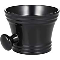 Festnight Cuenco de Afeitar Burbuja Bowl Afeitado Negro/Blanco