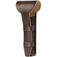 Luxspire Estuche para Afeitadoras de Seguridad Doble Filo Protector de Maquinilla de Afeitar de Cuero en Viajes, Marr&oacute;n