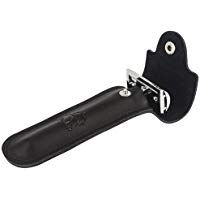 Funda de piel cuchilla protectora funda de piel estuche de viaje para maquinilla de afeitar de doble filo funda con forro de fieltro de los Riverlake...