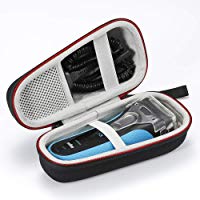 Estuche r&iacute;gido de viaje para Serie Braun 3 3040s 3010BT 3020 3030s 300s, Serie Braun 5 5030s 5147s WF2s 5090cc 5050cc Maquinilla el&eacute;ctrica de hombre. (El dispositivo no est&aacute; incluido) - Negro