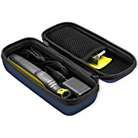 ProCase Estuche para Philips Norelco OneBlade, Caja EVA R&iacute;gido de Viaje para Philips Norelco OneBlade Afeitadora El&eacute;ctrica H&iacute;brida para Hombres, Funda Protectora con Correa de Sujeci&oacute;n - Azul Oscuro