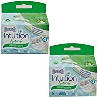 2&nbsp;x Wilkinson Intuition Naturals Sensitiv Care 3&nbsp;cuchillas de afeitar con jab&oacute;n y Aloe