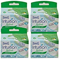 4&nbsp;x Wilkinson Intuition Naturals Sensitiv Care 3&nbsp;cuchillas de afeitar con jab&oacute;n y Aloe