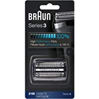 Braun Serie 3 21B, Cabezal de Recambio para Afeitadoras El&eacute;ctricas Series 3, Negro