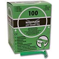 Wilkinson Sword Hospital - Caja Dispensadora de 100 Cuchillas de Afeitar Desechables, Apta para Uso Pre-Operatorio