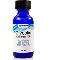 Splendora c&aacute;scara de &aacute;cido glic&oacute;lico 70% - de piel pro de la piel - para aclarar la piel, desaf&iacute;a a la edad, borrar las arrugas, poros dilatados, cicatrices de acn&eacute;