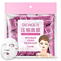 M&aacute;scara facial comprimida, 100 PC/paquete M&aacute;scara facial natural del cuidado de piel Mascarilla facial de seda no tejida comprimida Diy