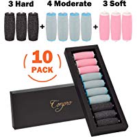 Conpro [10 Piezas] Lima Pies Scholl Velvet Smooth, 3 Tipos de Rugosidad, Doctor Scholl Lima Electrica Pies, Dr Scholl Lima Pedicura Electrico, Quita Durezas para Pies Electricole