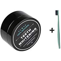 Provide The Best 30G carb&oacute;n activado blanquear los dientes de limpieza de polvo de carb&oacute;n de bamb&uacute; Cepillo de dientes Oral Hygiene limpiador blanqueador