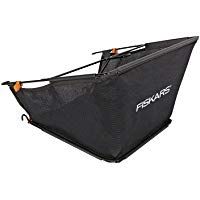 Fiskars Cesta para cortac&eacute;sped Fiskars StaySharp Max, Capacidad: 18 litros, Negro/Naranja, 1000592