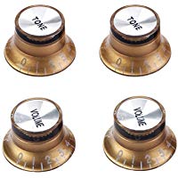 Artibetter Perilla de Control de Tono de Volumen para Partes de bajo de Guitarra Accesorio Piezas de Guitarra 4pcs GD21