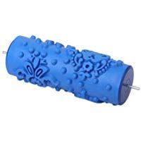 TOOGOO(R) decoracion de la pared de 15 cm flor Relieves y el rodillo de pintura patron de puntos para la decoracion de la maquina - Azul