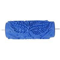 Sonline Patron el rodillo de pintura 15 cm Decoracion flor de pared Relieves para la decoracion azul de la maquina