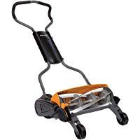 Fiskars Cortac&eacute;sped Manual StaySharp Max, Ancho de corte: 46 cm, Negro/Naranja/Plata, 1000591