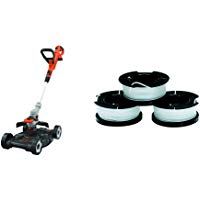 Black+Decker STC1820CM-QW Cortabordes, bordeador y cortac&eacute;sped + Black+Decker A6485-XJ 3 bobinas de Hilo Reflex Simple
