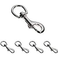Mosquet&oacute;n&nbsp;&ndash;&nbsp;Gancho con articulaci&oacute;n giratoria para perros Collar en Juego de 4, acero aleado Acero&nbsp;&ndash;&nbsp;Mosquet&oacute;n 68&nbsp;mm Longitud, uso con paracord 550&nbsp;Perros cuerda, mosquet&oacute;n con cabeza giratoria&nbsp;&ndash;&nbsp;Marca Ganzoo