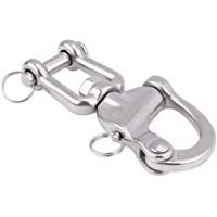 316 Acero inoxidable Broche r&aacute;pido de liberaci&oacute;n r&aacute;pida Broche giratorio Ojo a presi&oacute;n para velero Spinnaker Halyard(128mm)