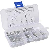 Ahomi - 100 pines de acero al carbono para tractor, clips de fijaci&oacute;n con caja de pl&aacute;stico