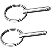 Paquete de 2 pines de liberaci&oacute;n r&aacute;pida, 316 acero inoxidable marino Hardware, Bimini Top Pin