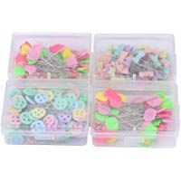 Delaman 300pcs Flower Button Head Pasadores de Costura DIY Acolchado Suministros Herramienta Accesorios de Costura