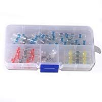 50pcs Heat Shrinkable Waterproof Solder Ring In The TubeSoldadura Sello De Alambre Conector, Termocontra&iacute;ble Terminales El&eacute;ctricos Aislados Marino Impermeable Automotriz Conectores De Cobre Con Funda