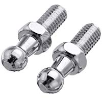 2 tornillos M8 de acero inoxidable de 10 mm con extremo de bola