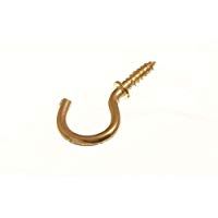 Lote De 50 Copa Hook 13mm a llevar a hombros Longitud total 18mm lat&oacute;n chapado Eb