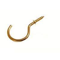 20 De Copa Hook 38mm con hombro Longitud total 53mm Lat&oacute;n chapado Eb