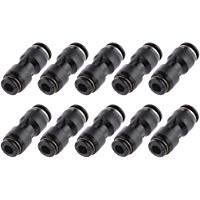 10pcs Neum&aacute;tica Reduce la Uni&oacute;n Recta Tubo Conector OD 8mm a 6mm Accesorios