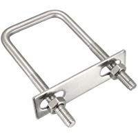 Sourcing Map U-Bolts - Tuercas de acero inoxidable 304 (ancho interior)