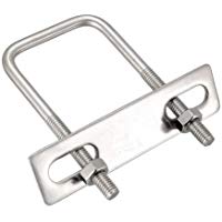 Sourcing Map U-Bolts - Tuercas de acero inoxidable 304 (ancho interior)