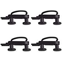 4 Unids/Set Caja De Techo Universal De Acero Inoxidable Kit De Montaje De Furgoneta Para Coche Abrazaderas En U Abrazaderas De 85 Mm De Ancho Interno Con 8 Tuercas De Bloqueo De Servicio Pesado