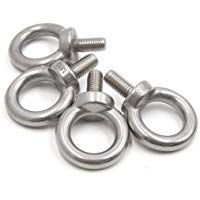 sourcing map 4uds M10 Rosca C&aacute;ncamos Tornillos de Elevaci&oacute;n Perno de Anillo de Acero Inoxidable 304