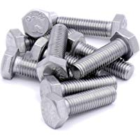 Tornillos hexagonales M12 (12 mm x 40 mm) (rosca completa) &ndash; acero inoxidable (A2) (Pack de 10)