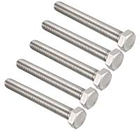 Tornillos de cabeza hexagonal de acero inoxidable 304 de 100 mm con rosca M12 de Sourcing Map
