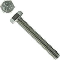 Eisenwaren2000 - Tornillos hexagonales M12 con rosca hasta la cabeza - DIN 933 - ISO 4017 - Tornillos hexagonales - Tornillos de rosca - Rosca completa - Acero inoxidable A2 V2A