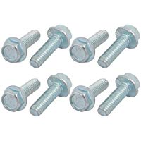 sourcing map Tornillo Hexagonal Cerrado Cabeza Con Brida 5/16-18 X 1 Pulgadas De Hilo De Acero Al Carbono 8 Piezas