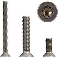 opiol Quality | senkkopfsc Tornillos con muesca redonda TX&nbsp;&ndash;&nbsp;T6&nbsp;DIN 965&nbsp;Acero Inoxidable A2&nbsp;(20&nbsp;unidades) | Countersunk Tornillos, avellanados, Torx Tornillo | roscados